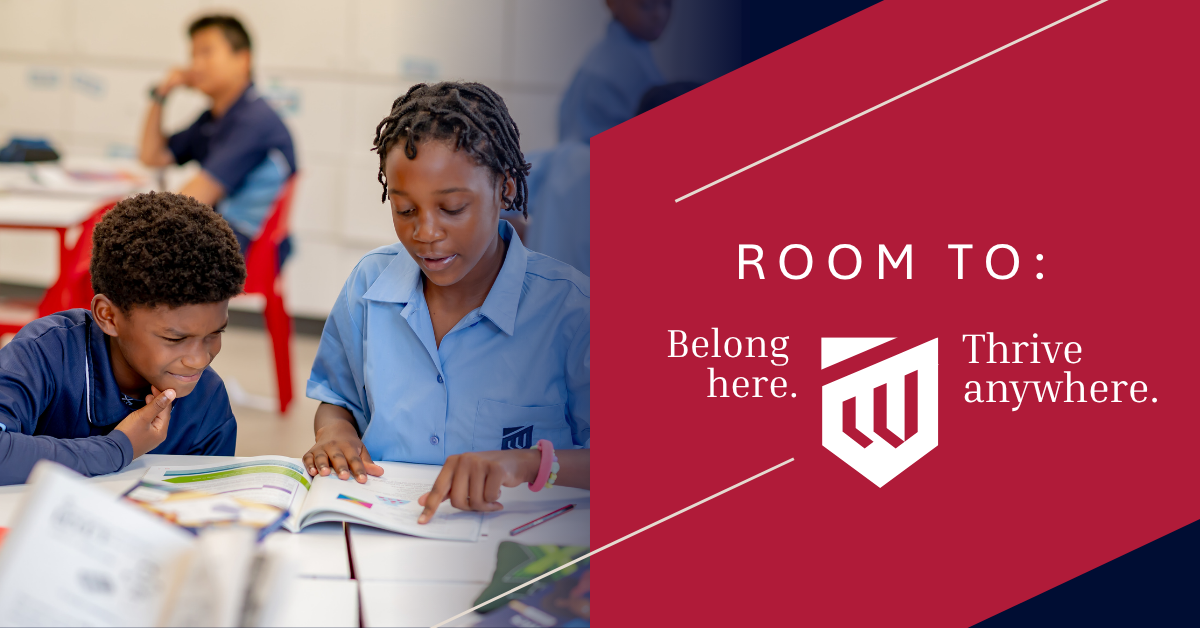 Waterford International Facebook ad: Room to belong here. Room to thrive anywhere