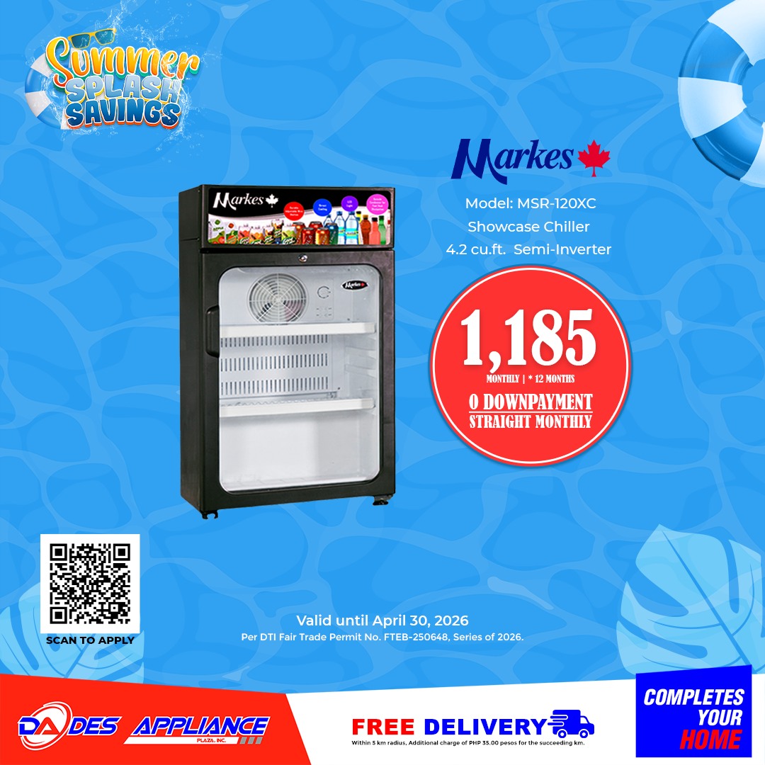 DES APPLIANCE PLAZA INC. Facebook ad: SUMMER SPLASH SAVINGS | HAIER & MARKES