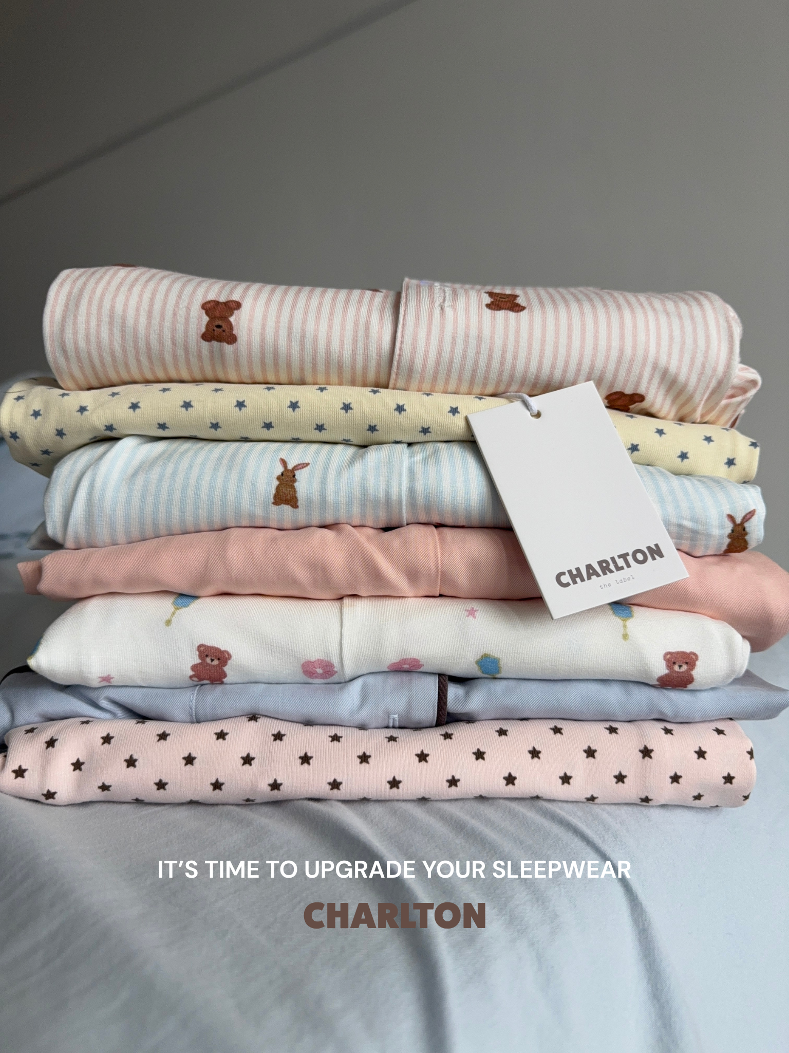Charlton The Label Facebook ad: How often are you replacing your PJ's?