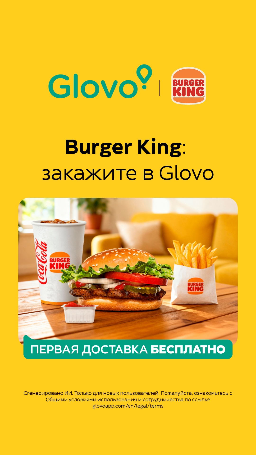 Glovo Facebook ad