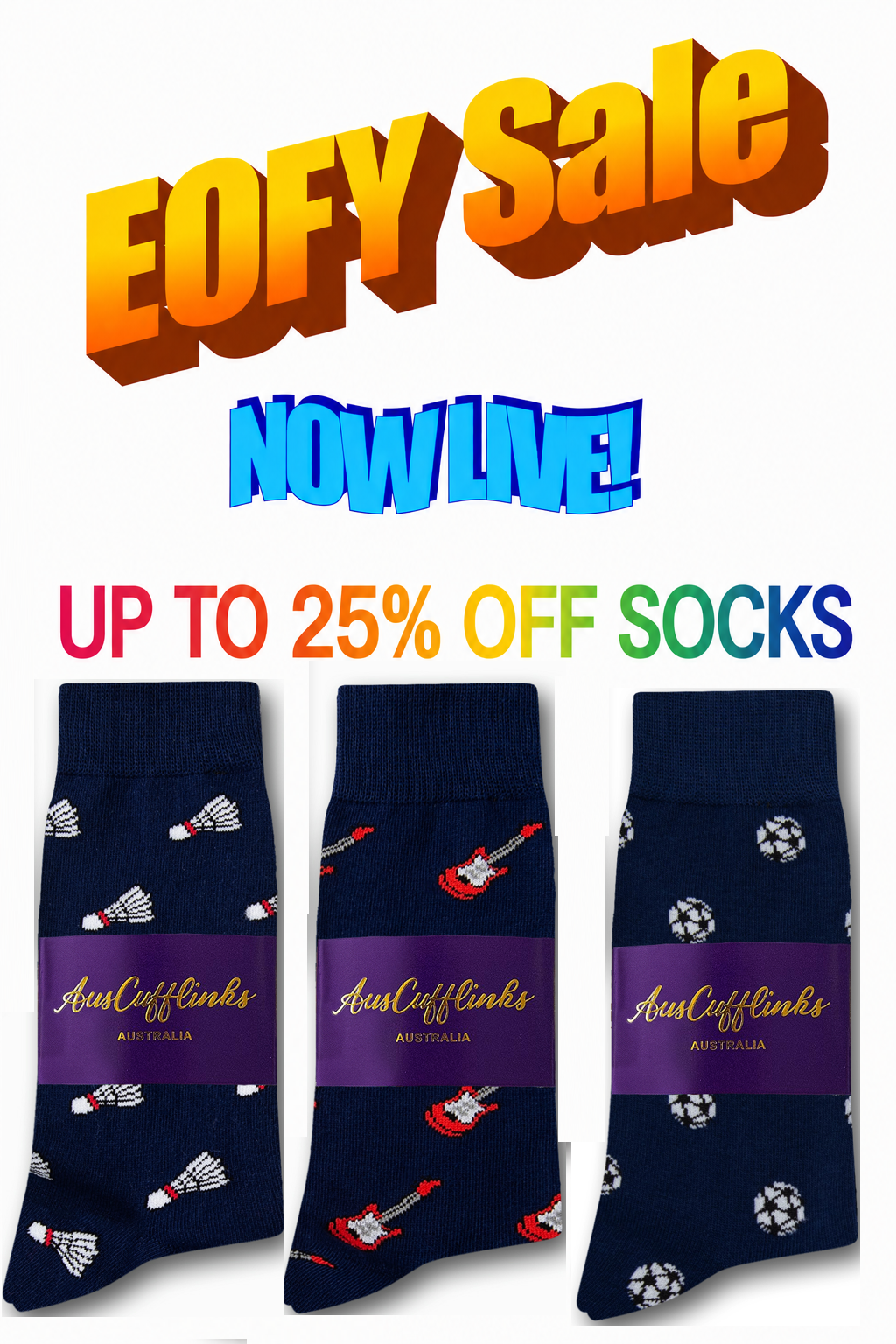 AusCufflinks Facebook ad: EOFY is the best excuse to treat yourself (or someone…