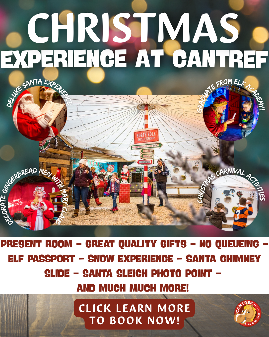 Cantref Adventure Farm & Riding Centre Facebook ad: Christmas at Cantref - Tickets On Sale Now!