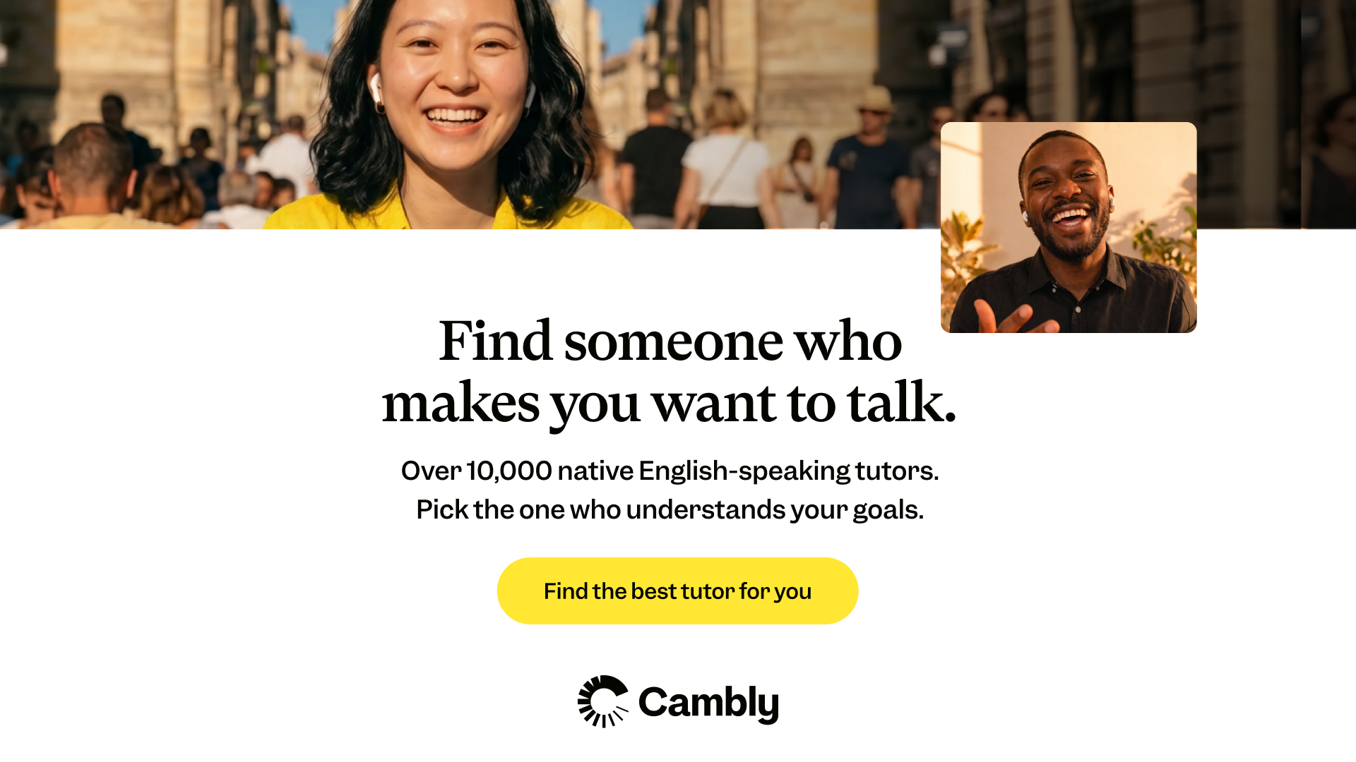Cambly Facebook ad