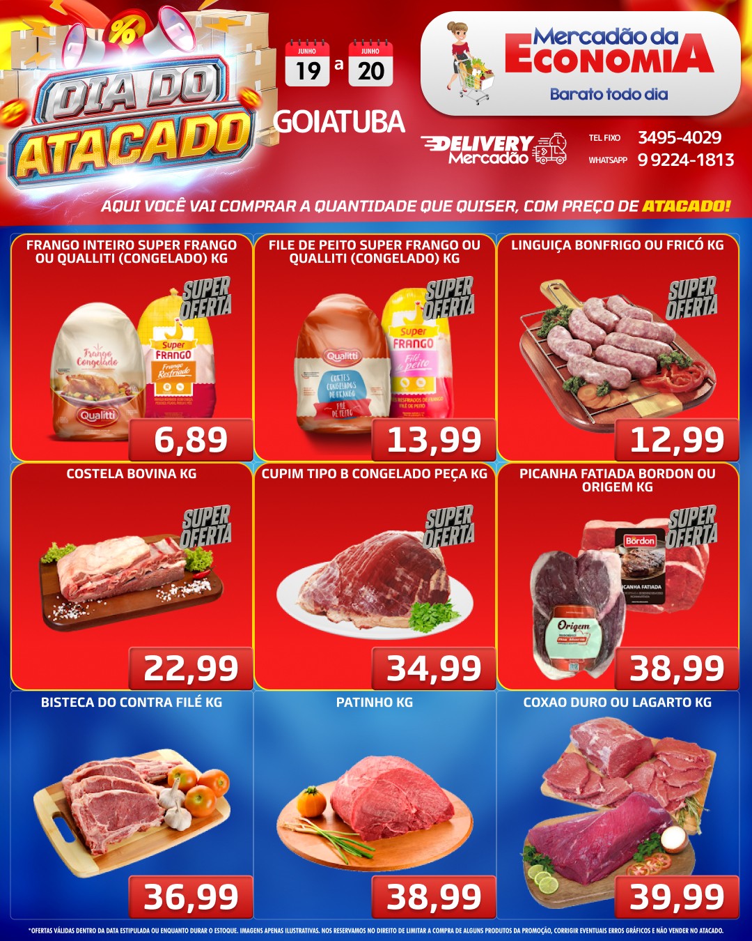 Mercadão da Economia Facebook ad: ATENÇÃO, GOIATUBA!