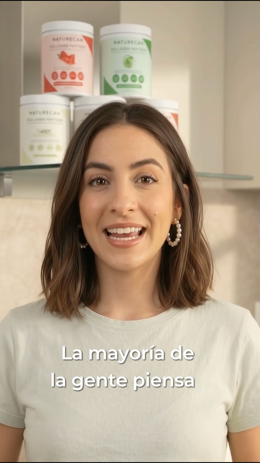 Naturecan España Facebook ad: Una cucharada al día para activar tu producción de colágeno