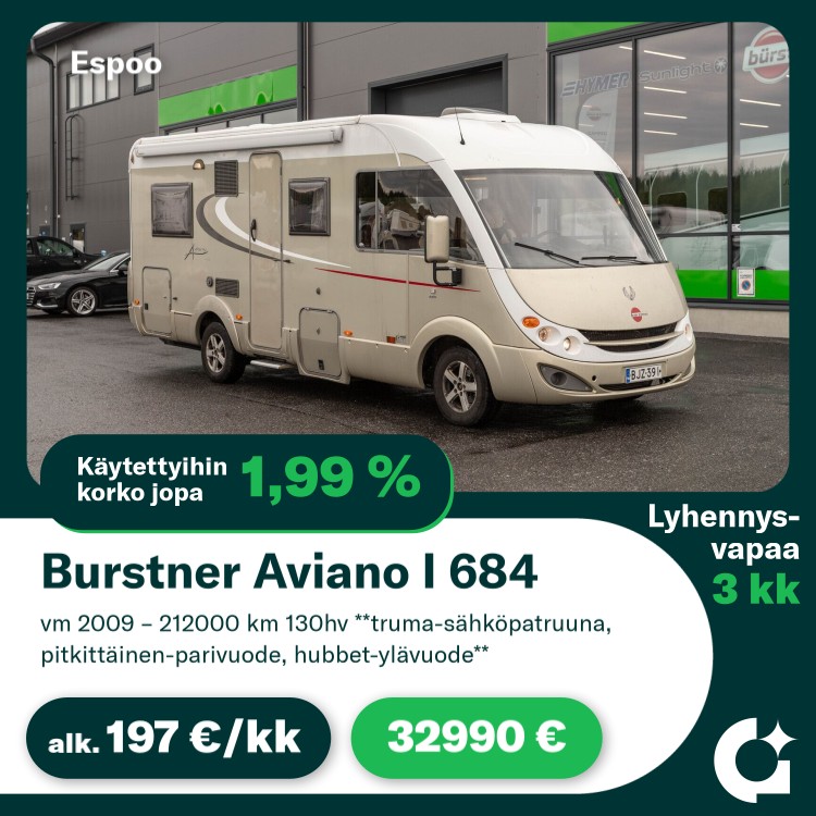 Caravanlandia Oy Facebook ad: Korko jopa 1,99 %