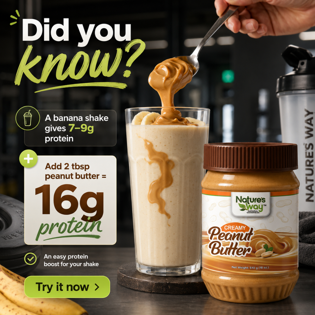Nature’s Way Pakistan Facebook ad: Organic Peanut butter