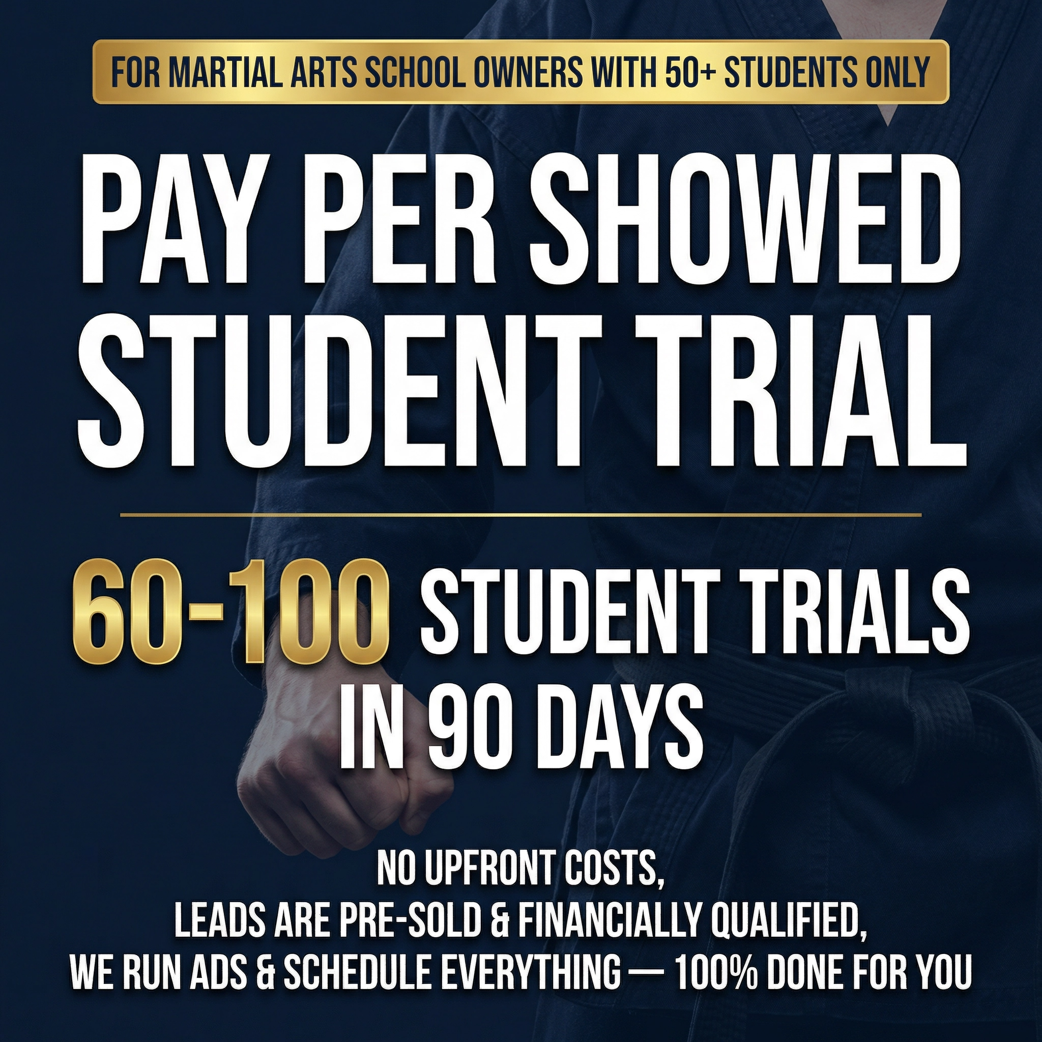 Olympus Acquisition Facebook ad: For Martial Arts Schools ONLY