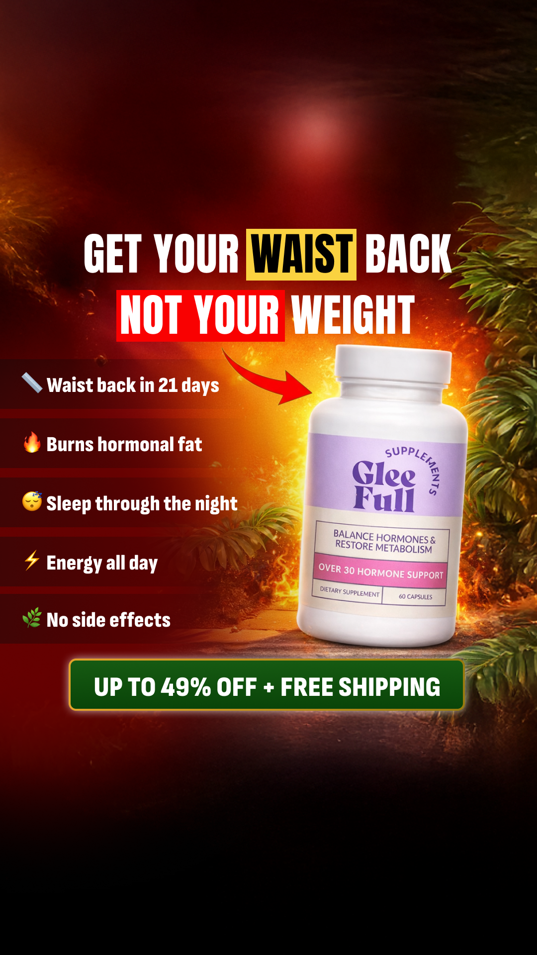 GleeFull Facebook ad