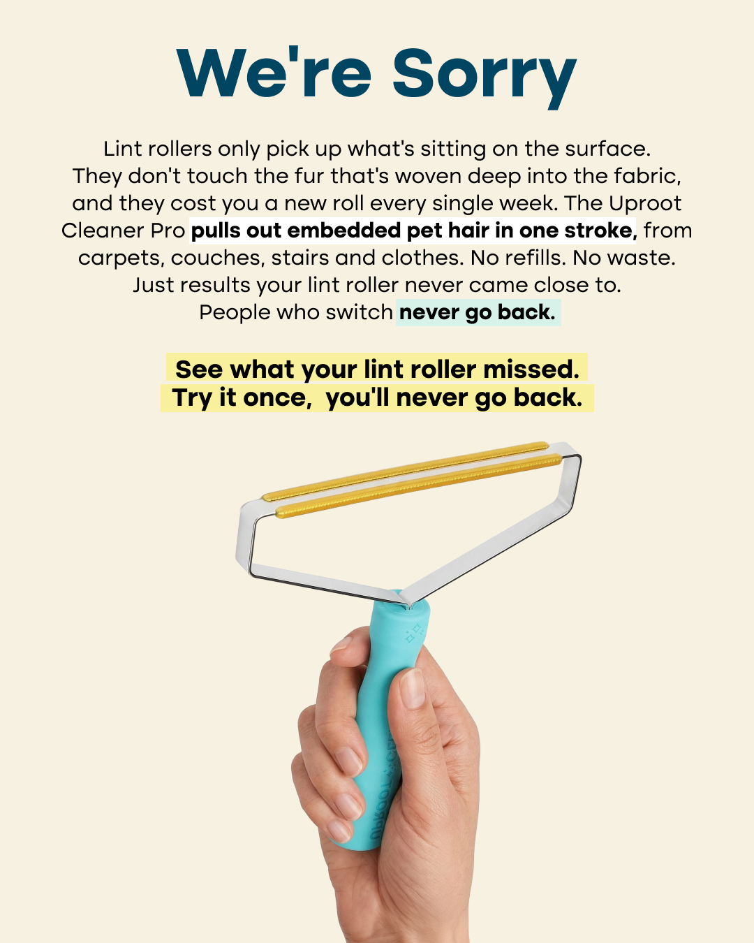 Uproot Clean Facebook ad