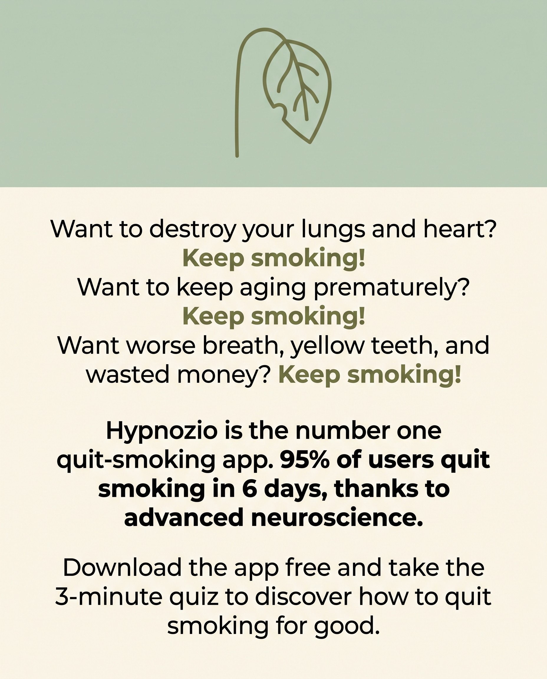 Hypnozio: power of hypnotherapy Facebook ad