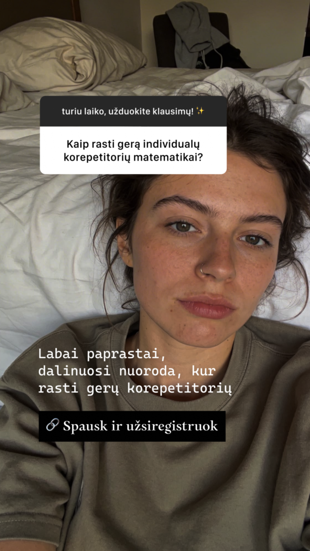 Matematikos korepetitorius Arnas Facebook ad: Išankstinė registracija
