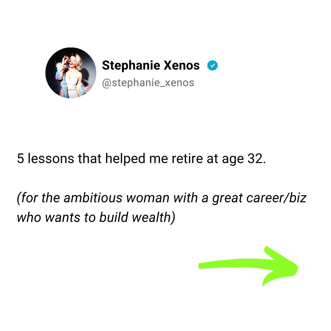 Stephanie Xenos Facebook ad: Attention ambitious women - you got the job…
