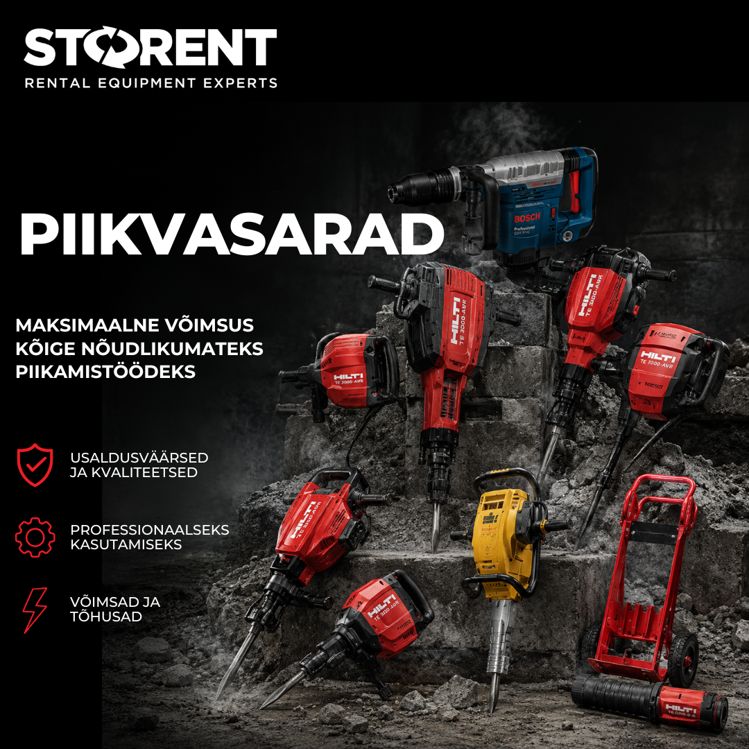 STORENT EESTI Facebook ad: Lammutusvasarad, usaldusväärne abiline igas…