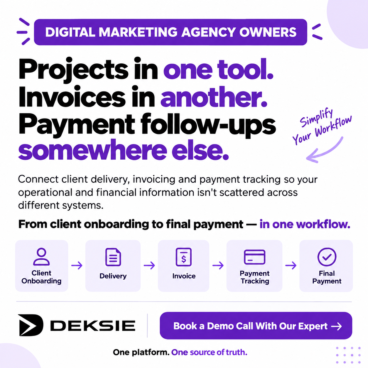 Deksie Facebook ad