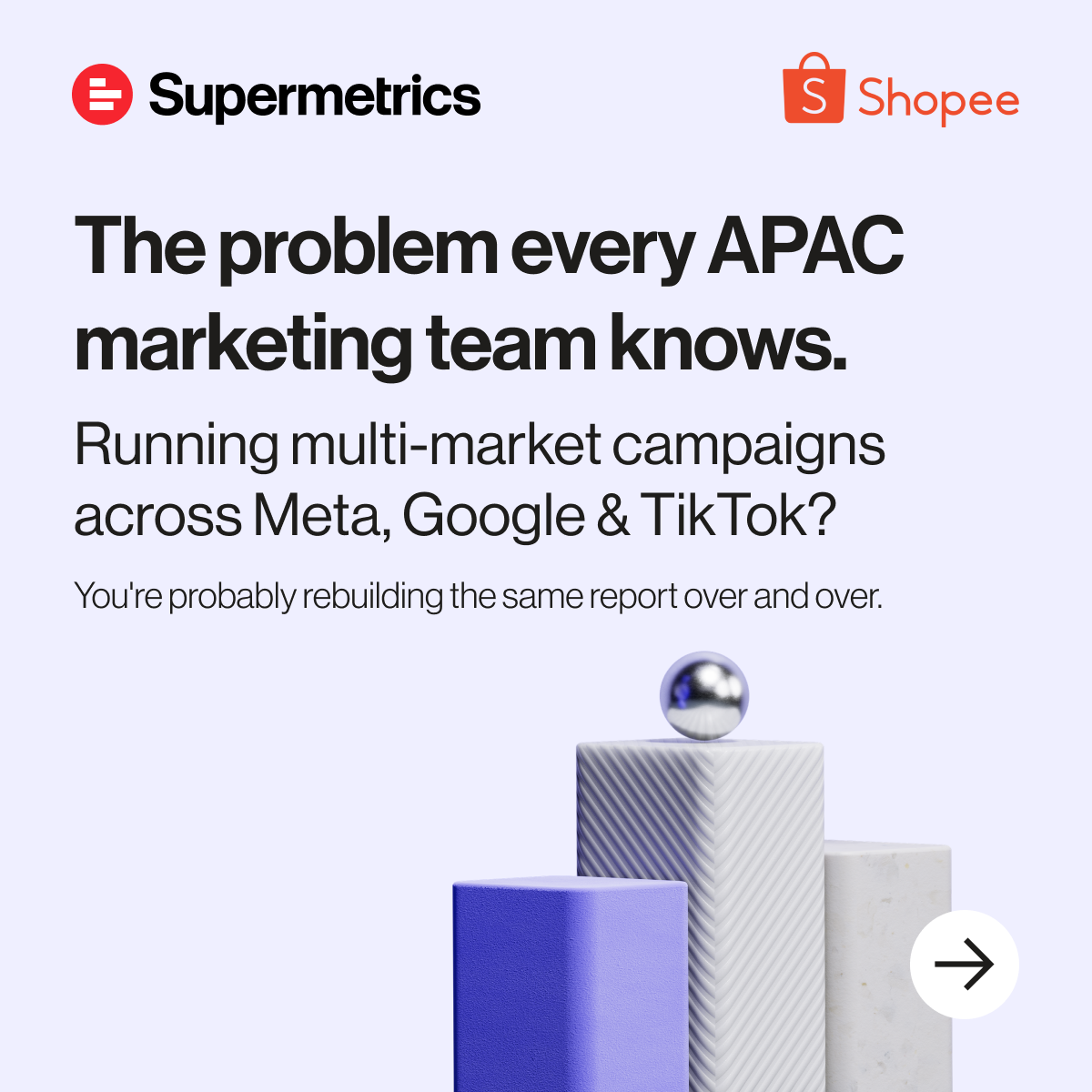 Supermetrics Facebook ad