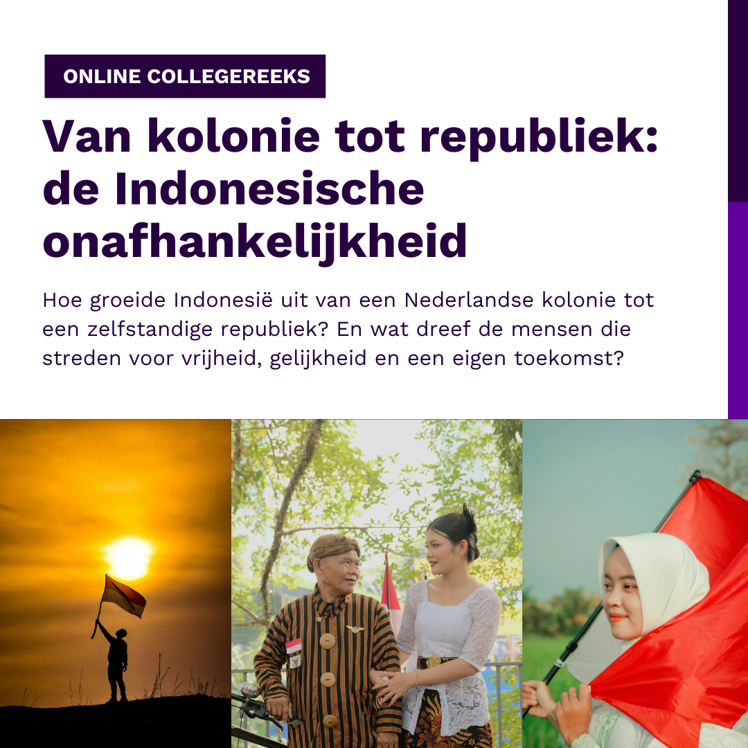 Stichting Oud Geleerd Jong Gedaan Facebook ad: Online collegereeks: Van kolonie tot republiek