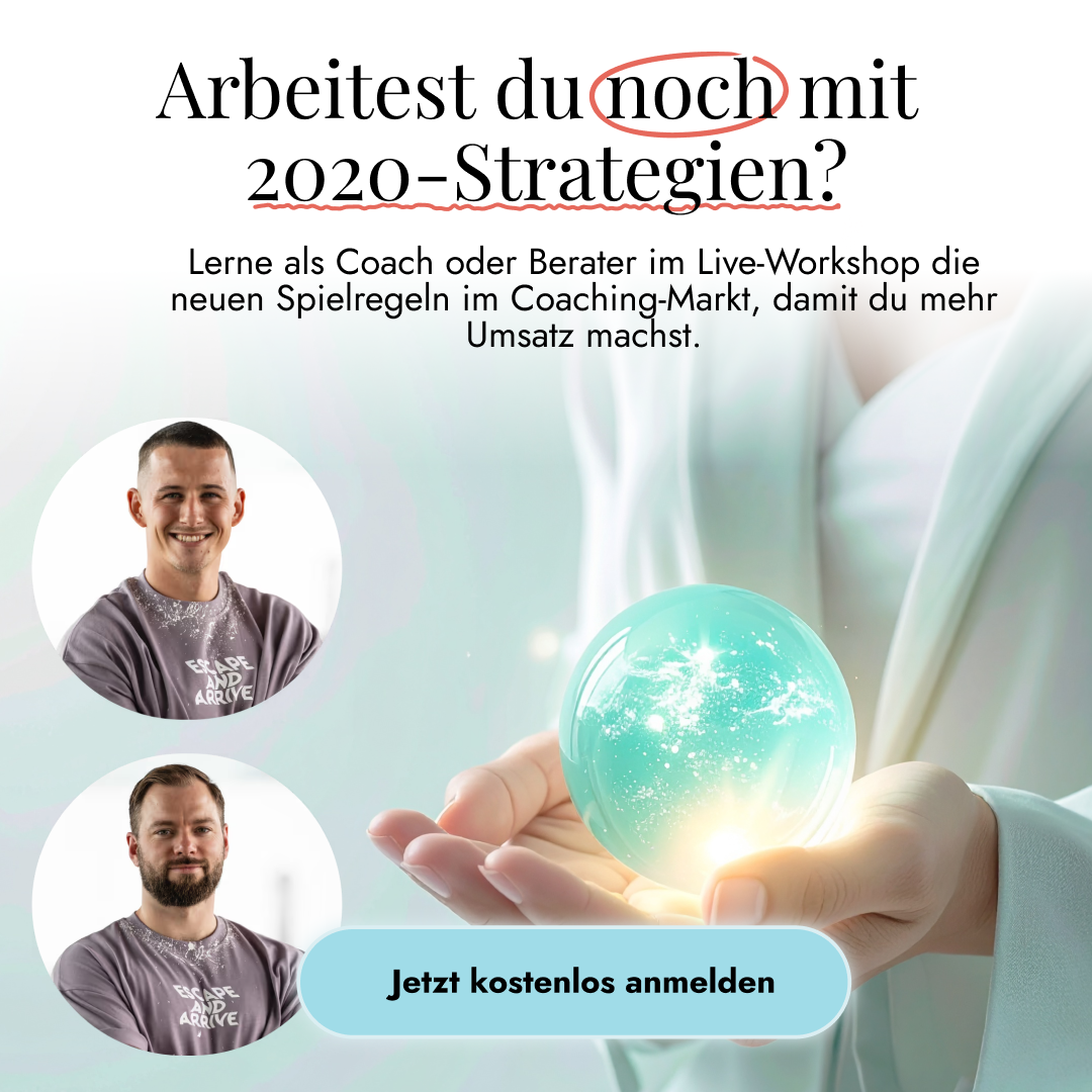 The Escapetheory Facebook ad: Du hältst an der falschen Strategie fest