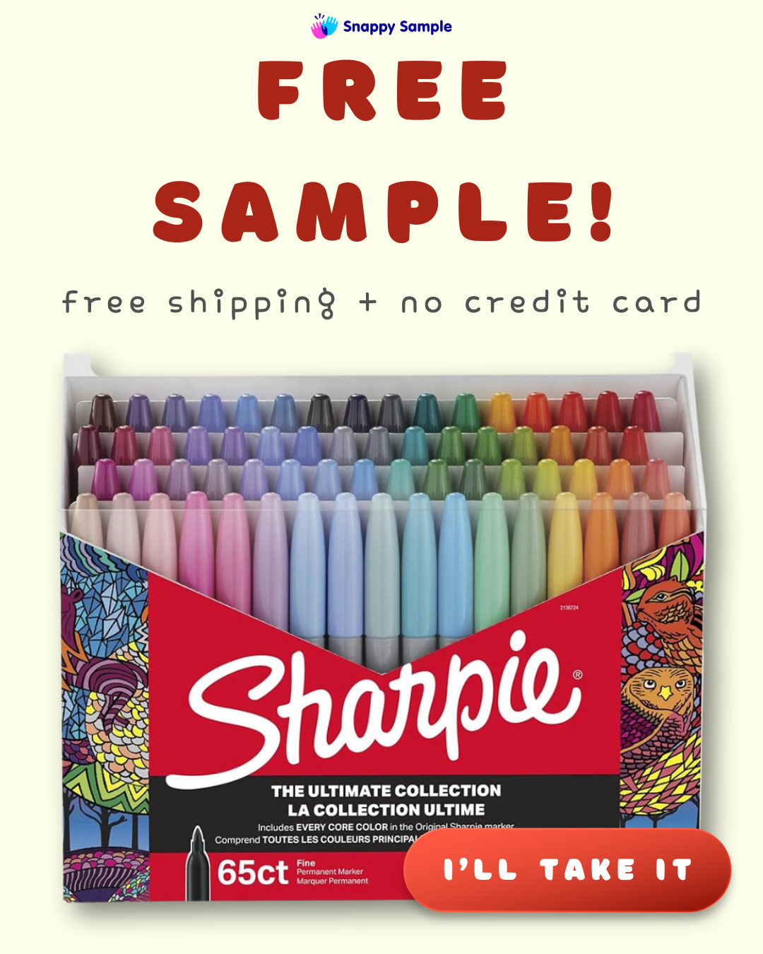 Exclusive Sample Zone Facebook ad: Limit 1 Per Household