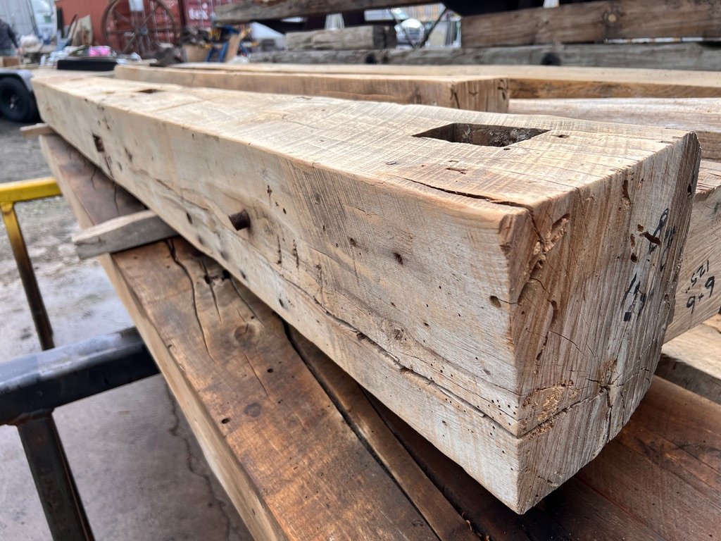 Sarah Miller Facebook ad: Hand Hewn Amish Sleeper Beams
