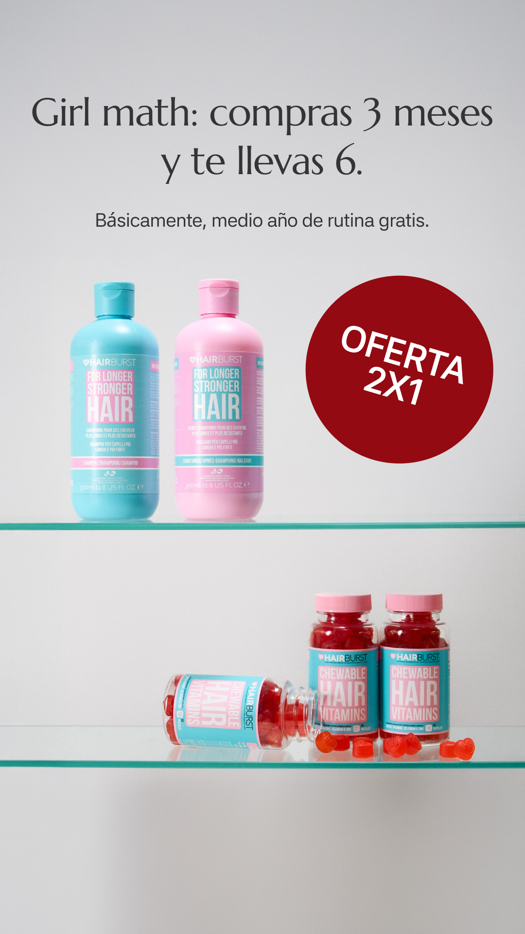 Hairburst España Facebook ad