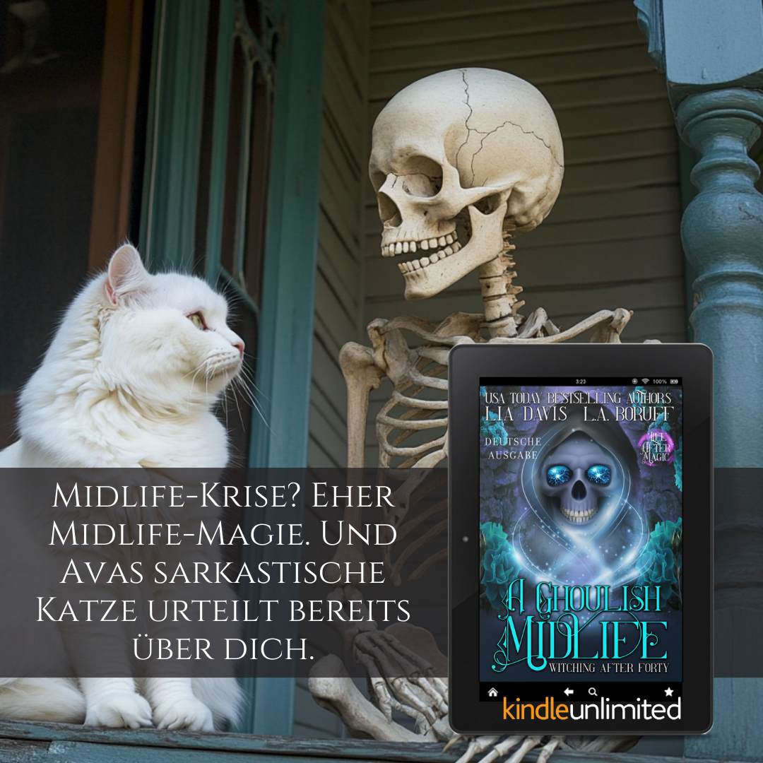 Author Lia Davis Facebook ad: Ich habe das ganze Wochenende mit Lesen und Lachen…