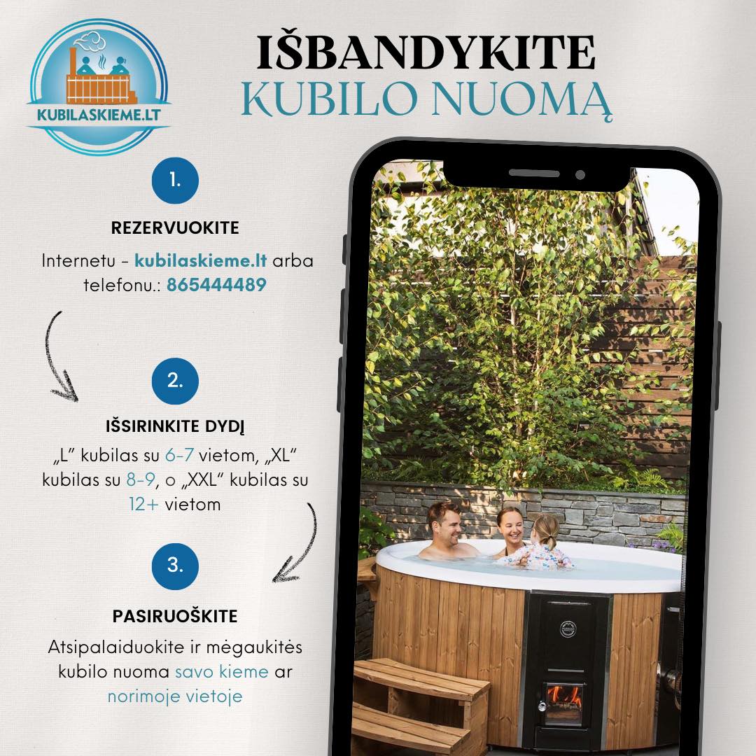 Kubilo nuoma - Kubilaskieme.lt Facebook ad