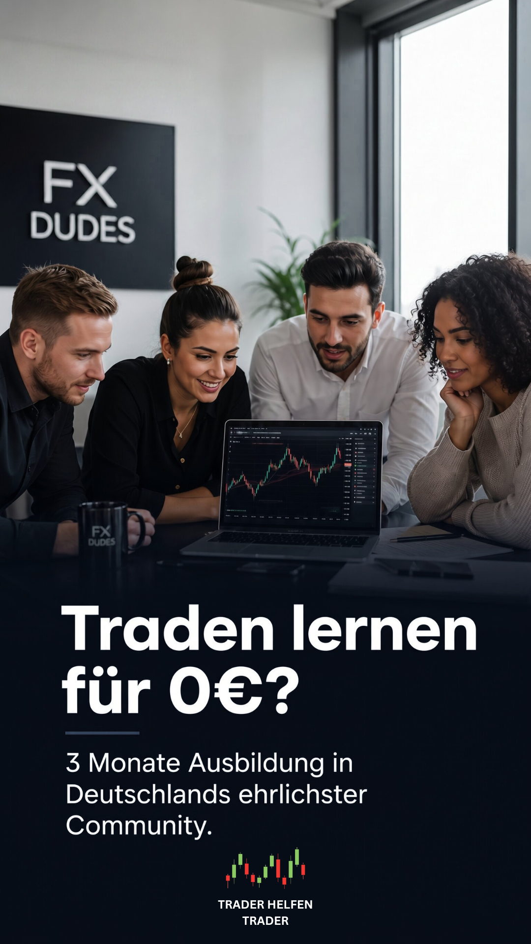 FX Dudes Facebook ad: Kostenlose Trading-Ausbildung? Ja, das gibt's.