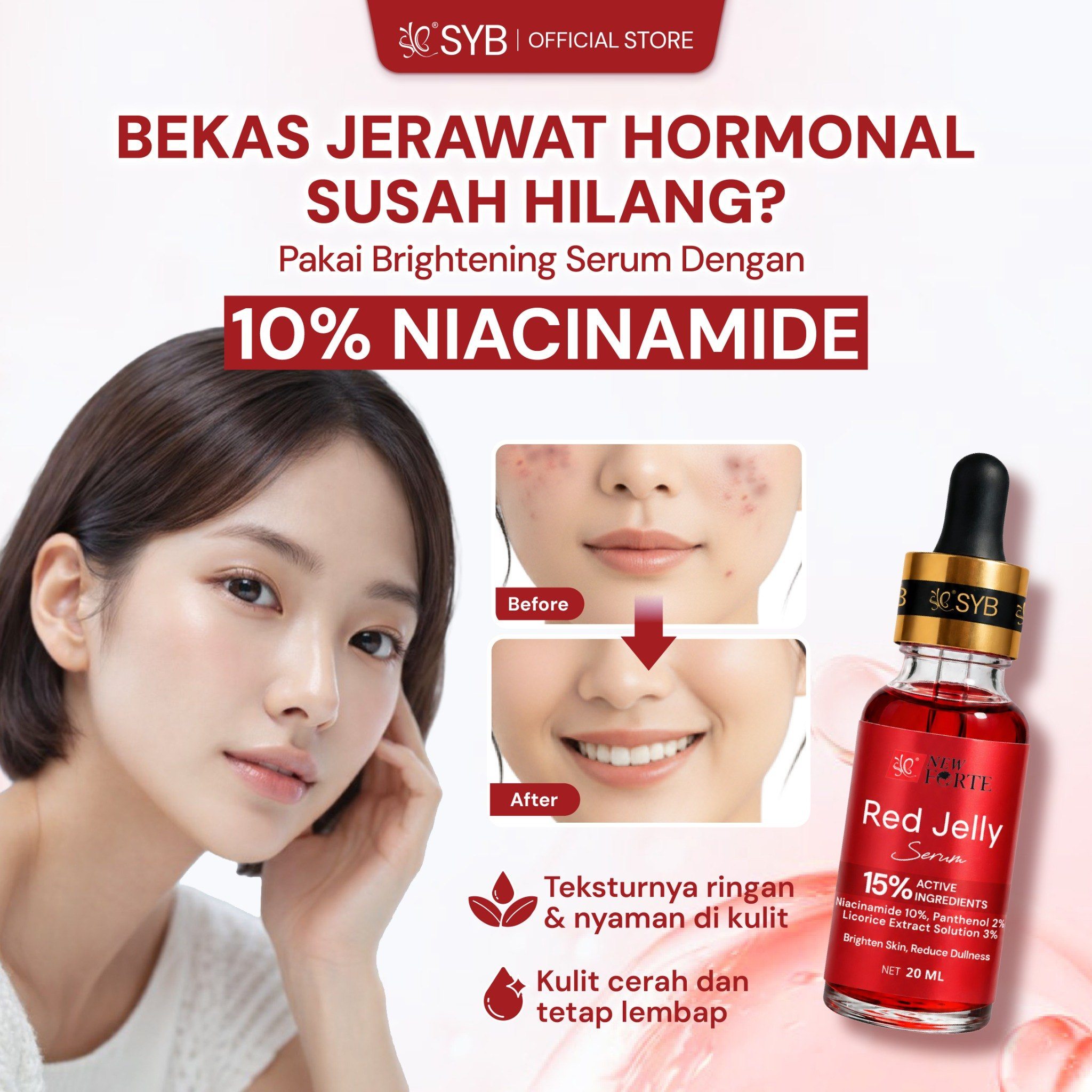 SYB Show Your Beauty Facebook ad: 10% Niacinamide Serum