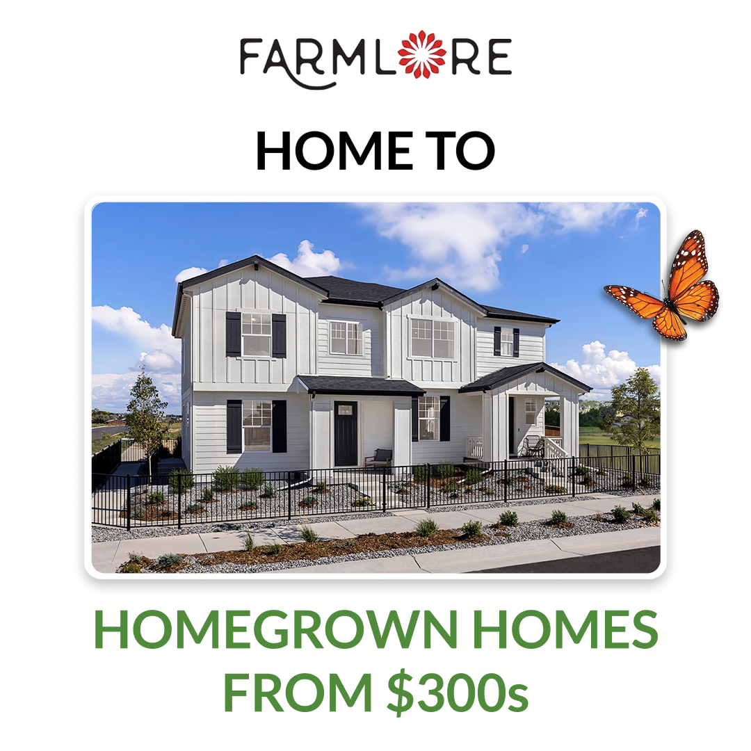 Farmlore Colorado Facebook ad: Introducing Homegrown Homes at Farmlore This is Where Life…
