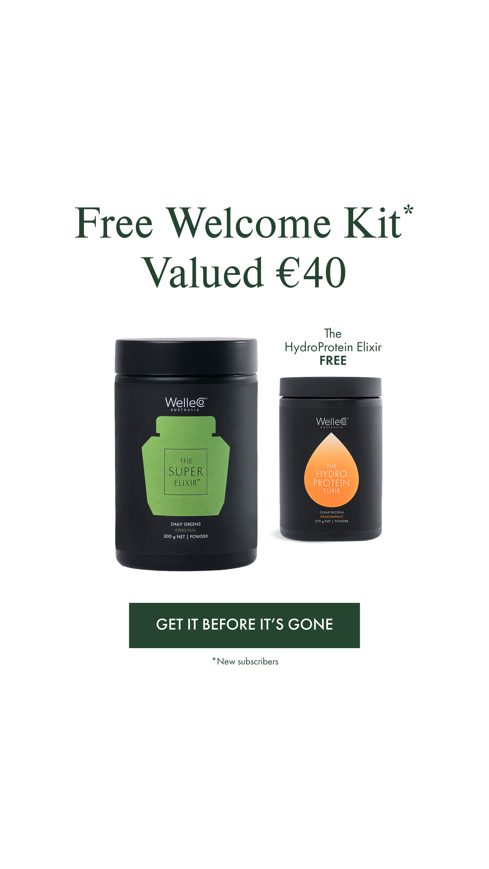 WelleCo Facebook ad