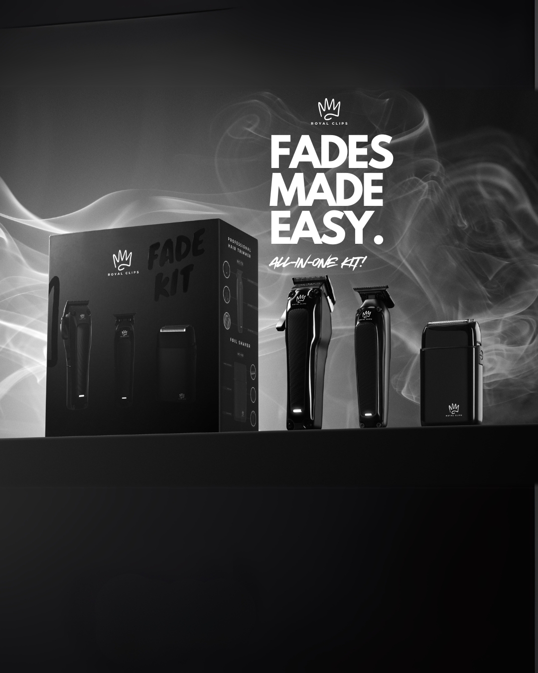 Royal Clips Facebook ad: Want a Barber-Grade Fade at the Comfort of…