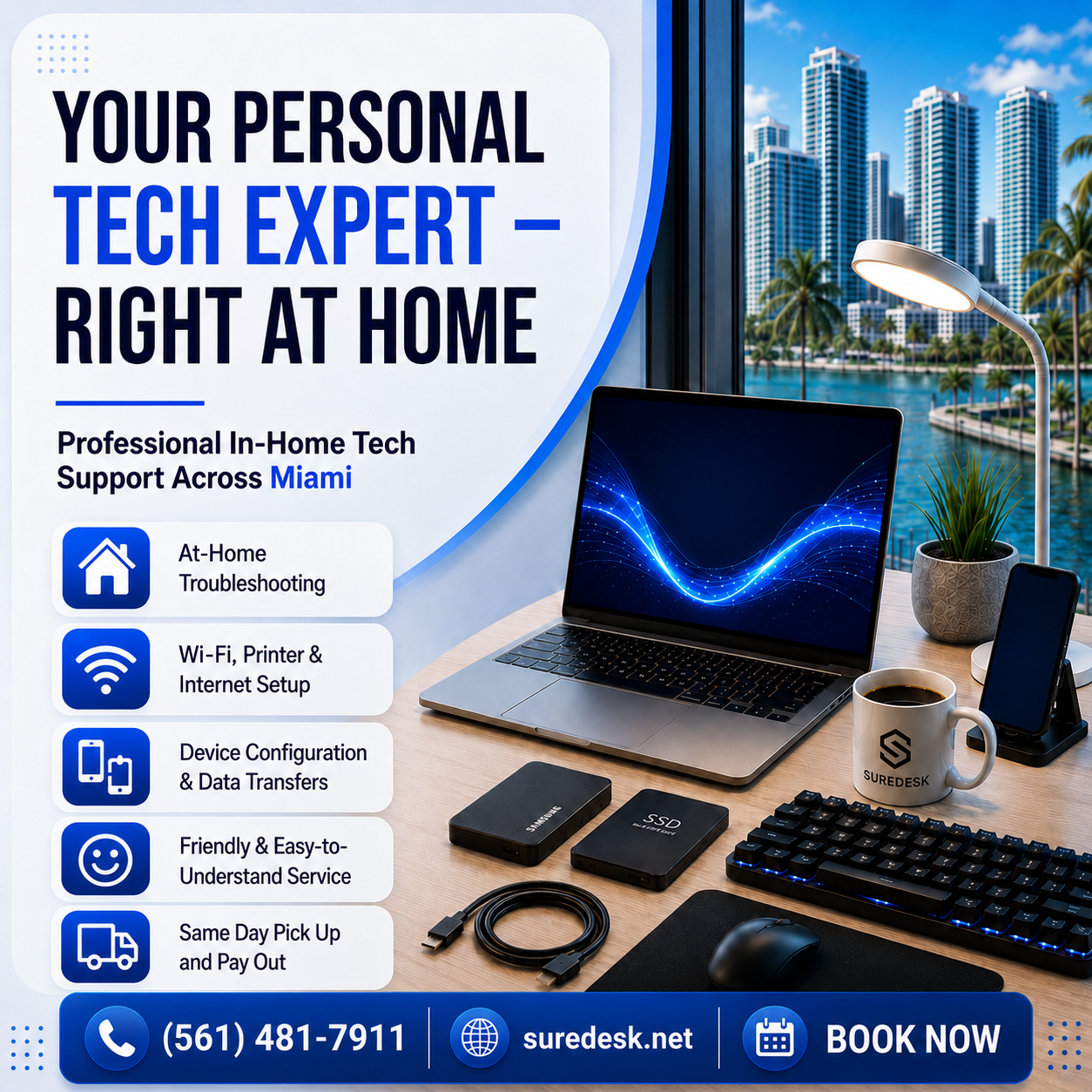 Sure Desk Facebook ad
