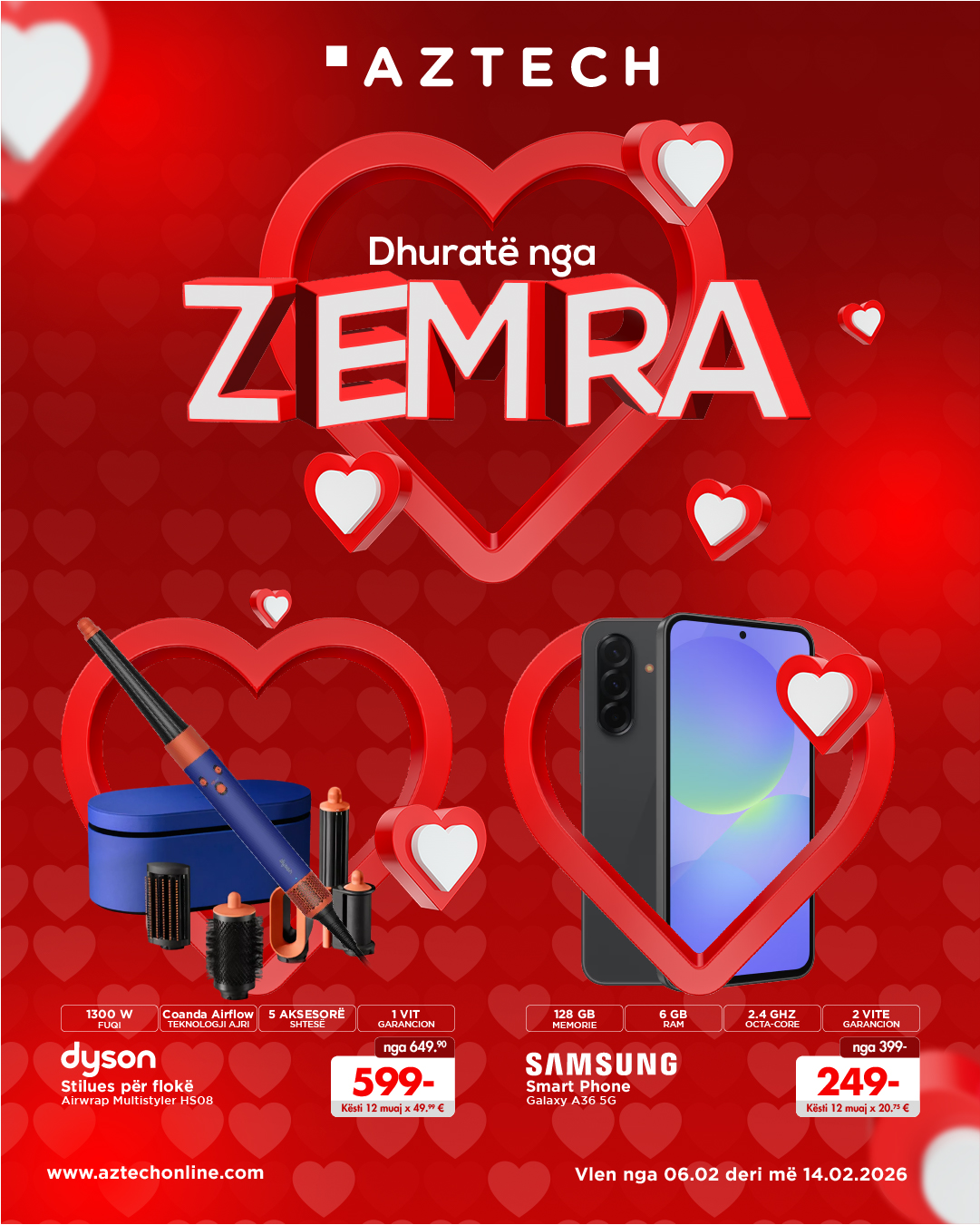 AZTECH Facebook ad: Dhuratë nga ZEMRA