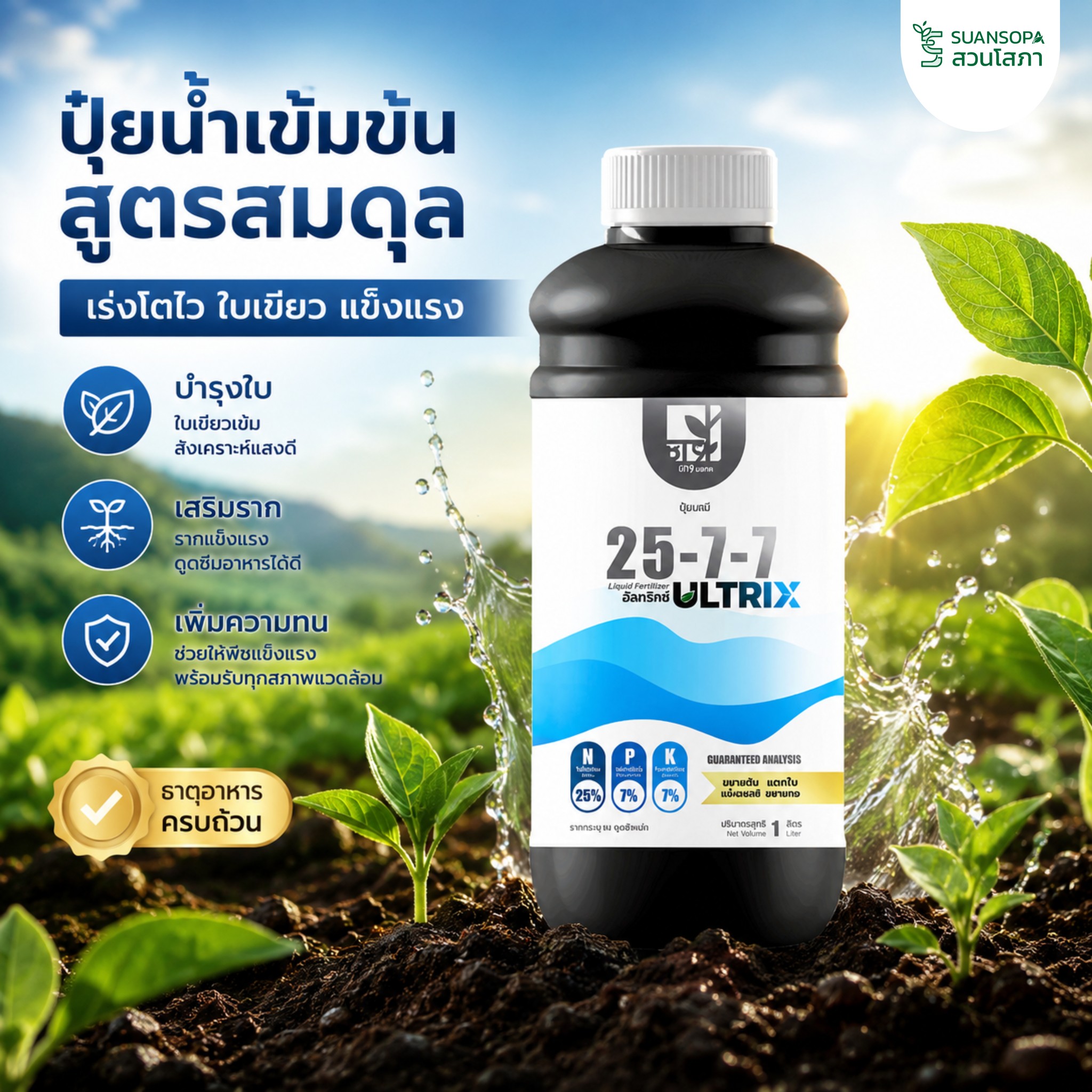 ปุ๋ยตราสวนโสภา Facebook ad: โปรเปิดตัวพิเศษ! มีจำนวนจำกัด