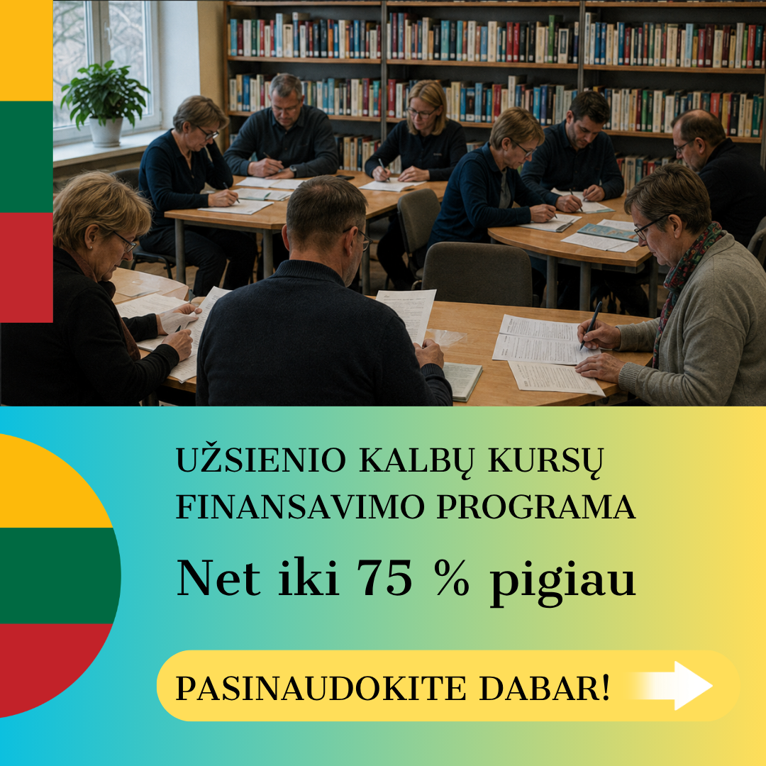 Užsienio kalbų ir tobulėjimo centras Facebook ad