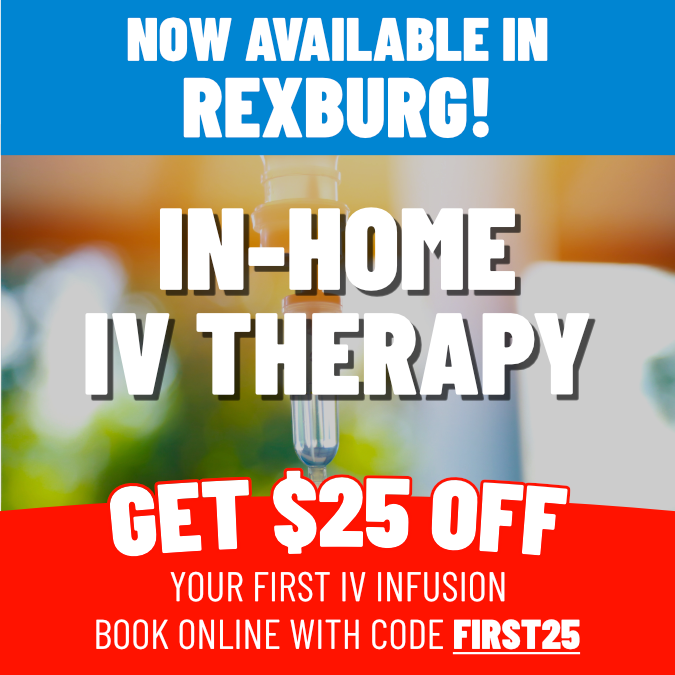 VitaLife Mobile IV Therapy Facebook ad: Get $25 Off Your First IV