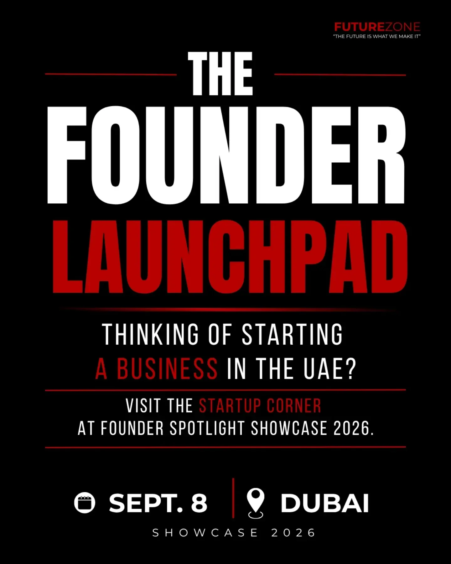 Futurezone Facebook ad: Thinking about starting a business in the UAE?