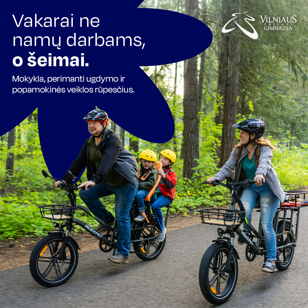 Vilniaus Privati Gimnazija Facebook ad: Mokymasis, konsultacijos ir būreliai