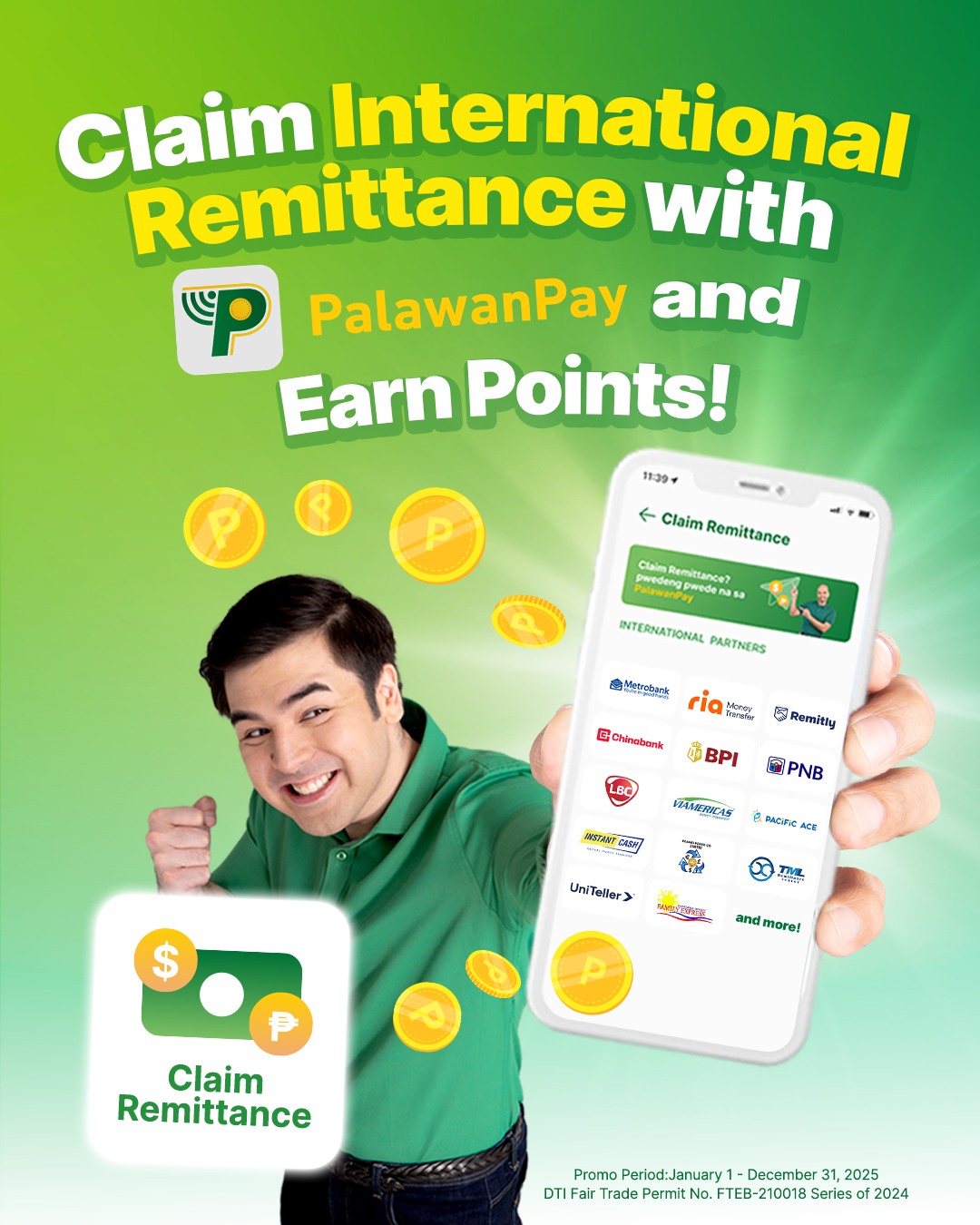 PalawanPay Facebook ad: Earn PalawanPay points sa bawat claim ng international…