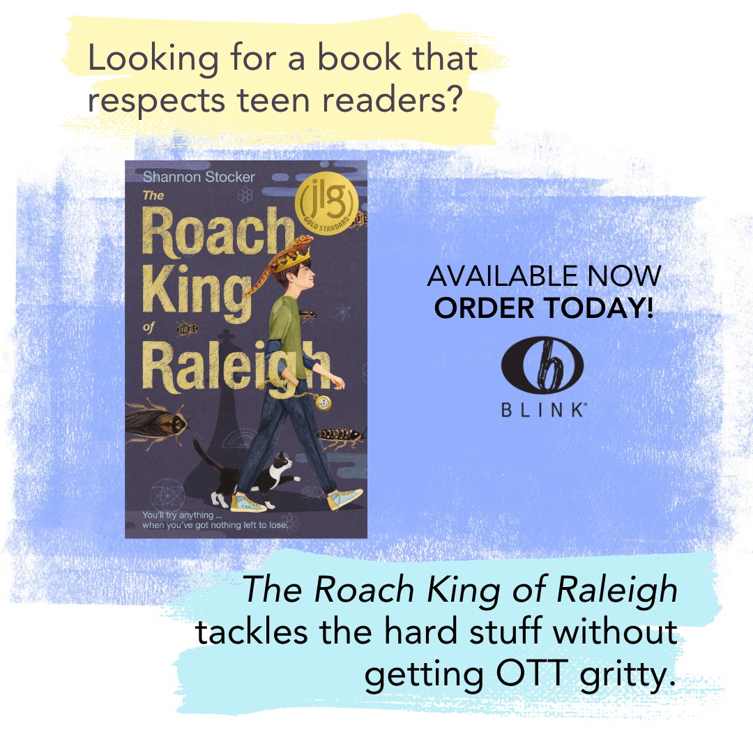 Blink Young Adult Books Facebook ad: The Roach King of Raleigh|Hardcover