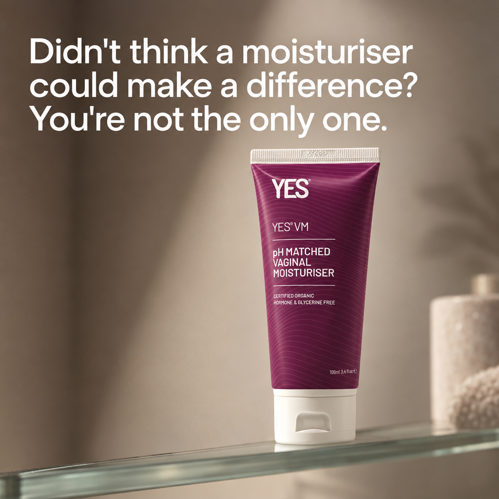 YES - The Organic Intimacy Company Facebook ad: Up to 3 days relief. Certified organic.