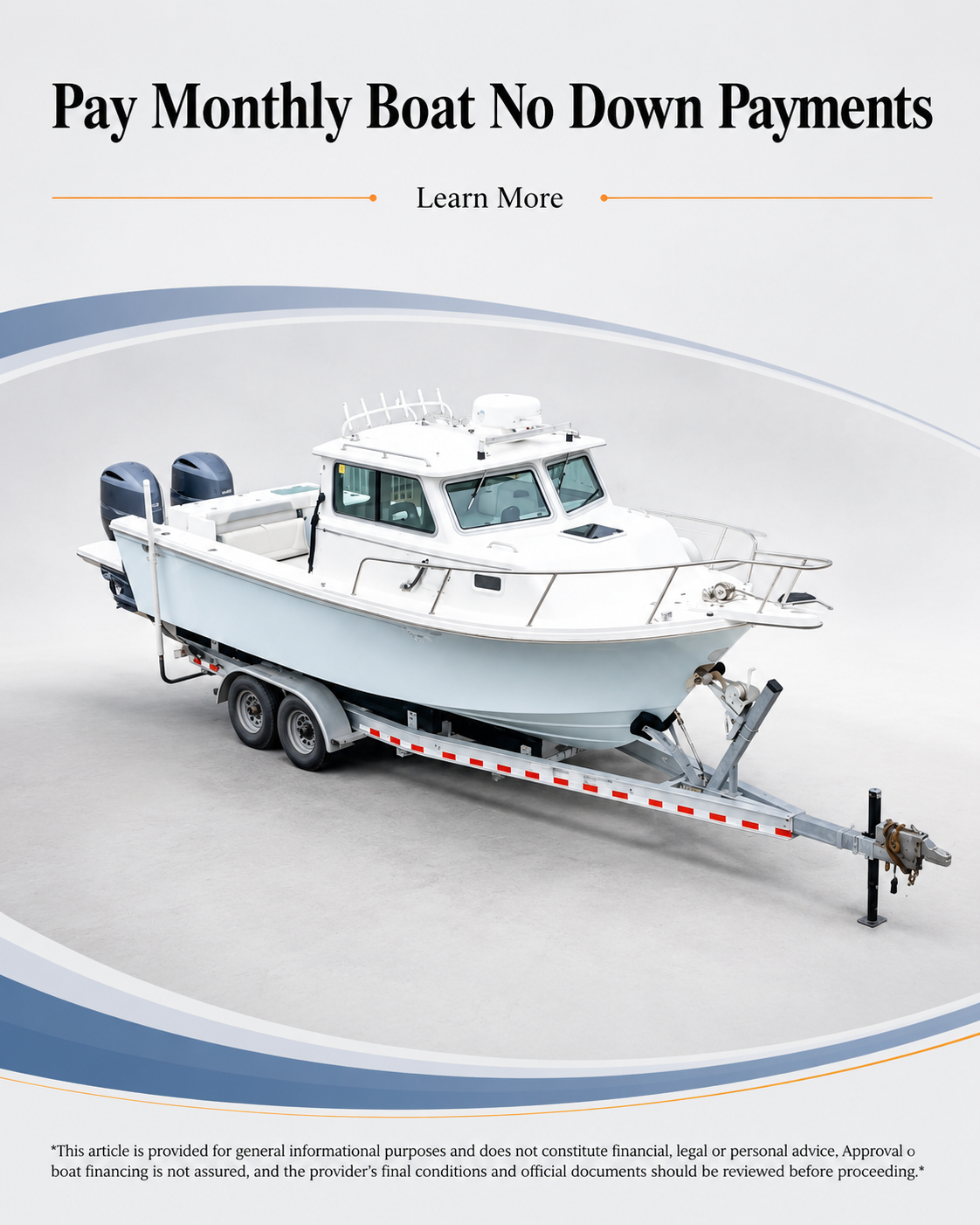 Innovate Your Life Facebook ad: Pay Monthly Boat No Down Payments