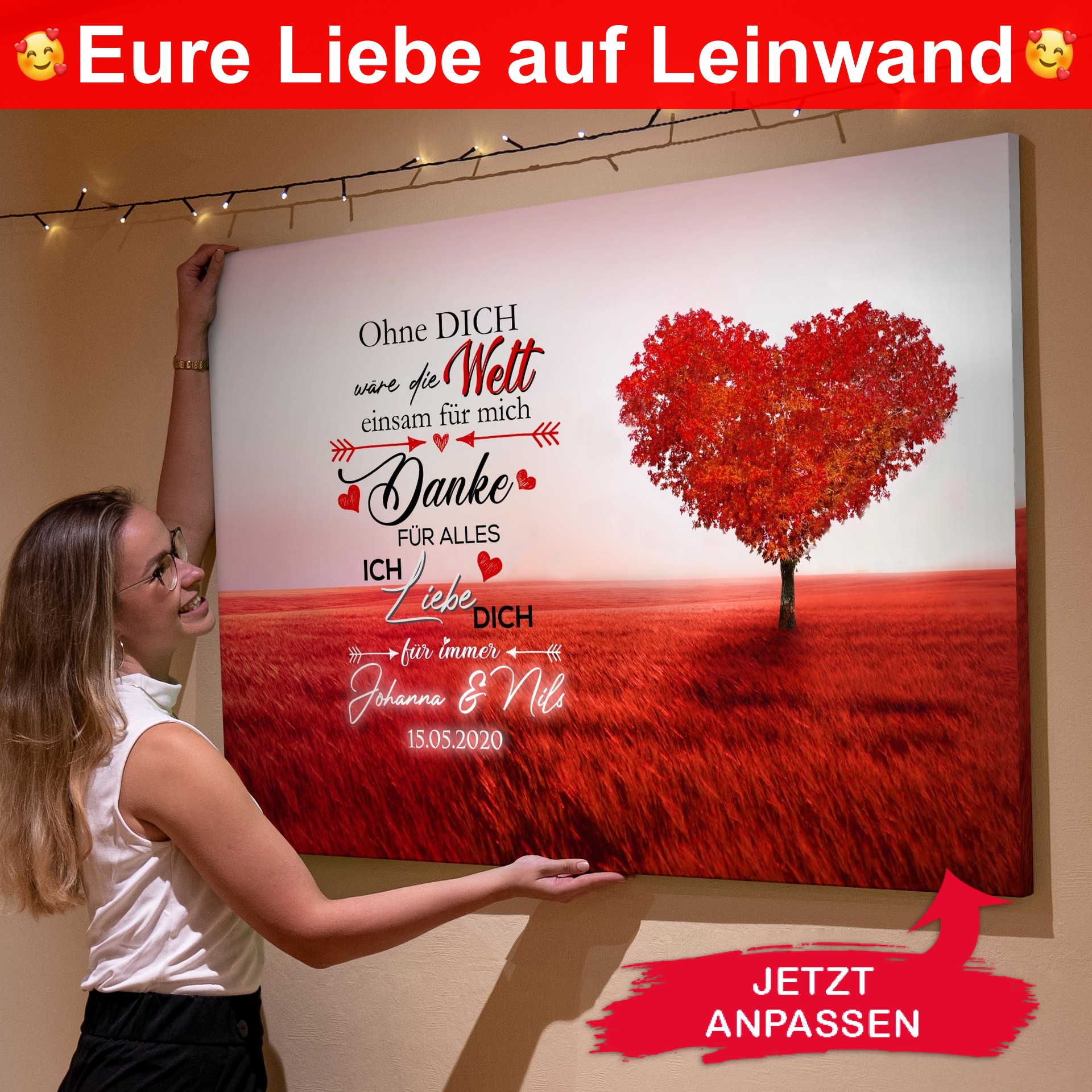Liebesleinwand ad creative