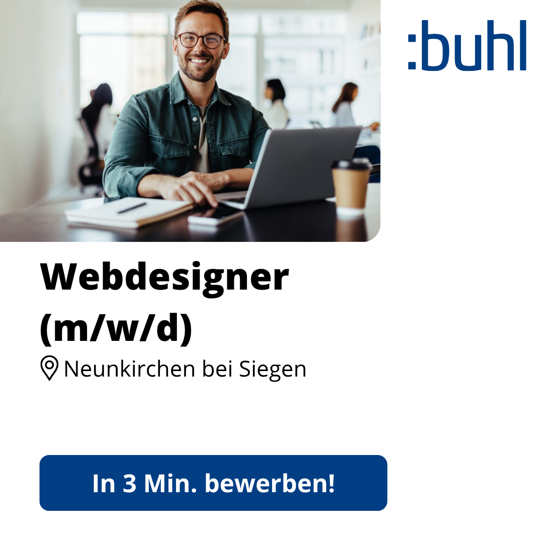 Buhl Facebook ad: Du liebst UX, denkst in Conversions und willst…