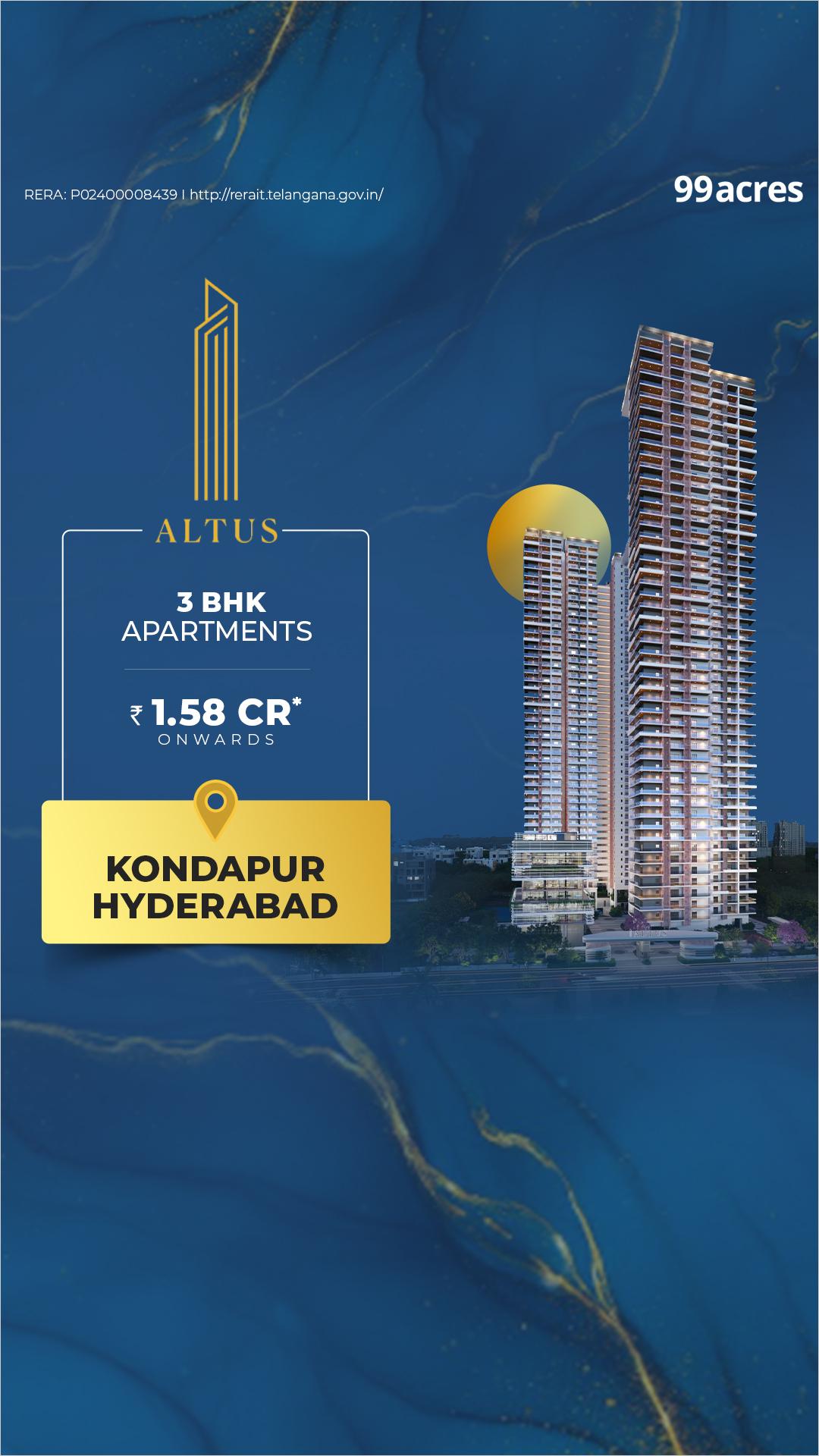 99acres Hyderabad Real Estate Facebook ad