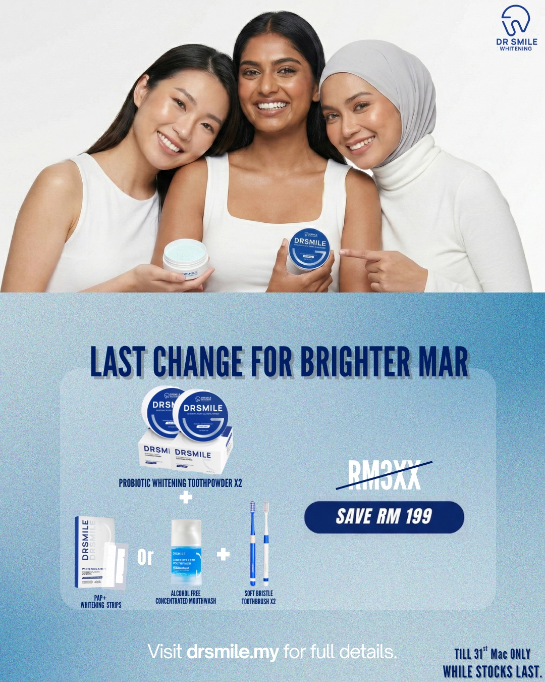 Dr Smile Whitening Solution Facebook ad