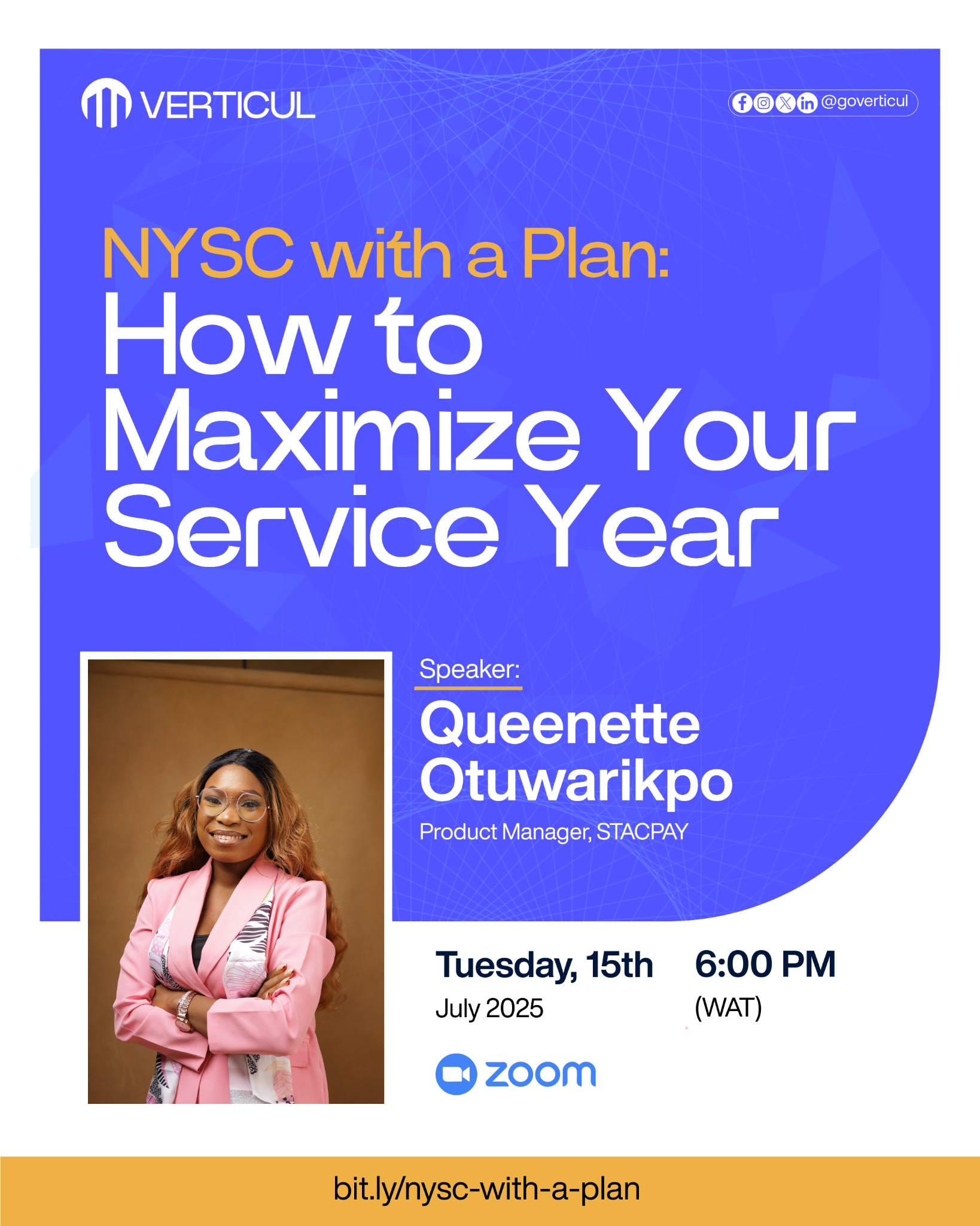 Goverticul Facebook ad: Make Your NYSC Year Count!