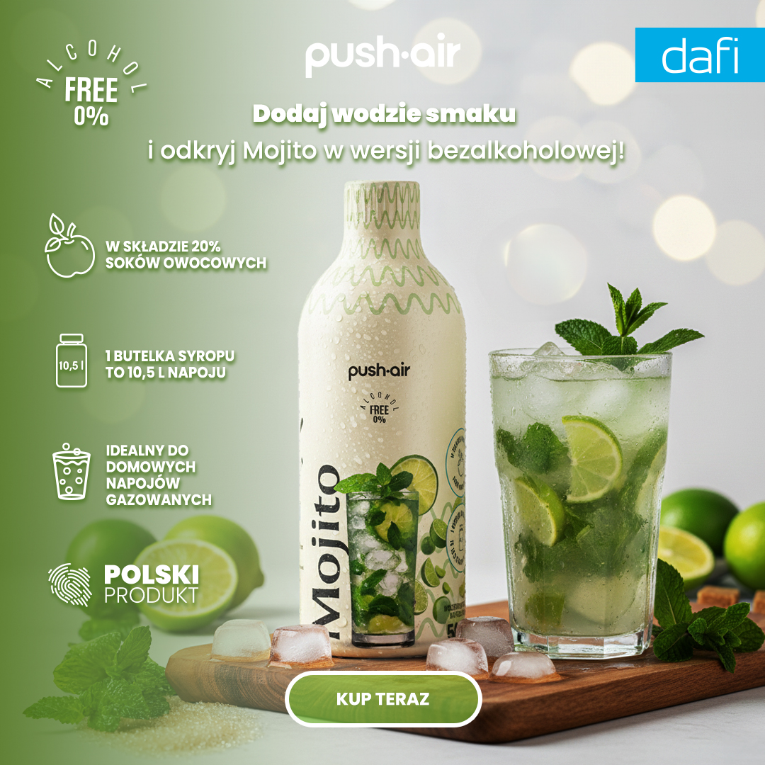 Dafi Facebook ad: Dafi | syrop do saturatora PushAir Mojito koncentrat do wody