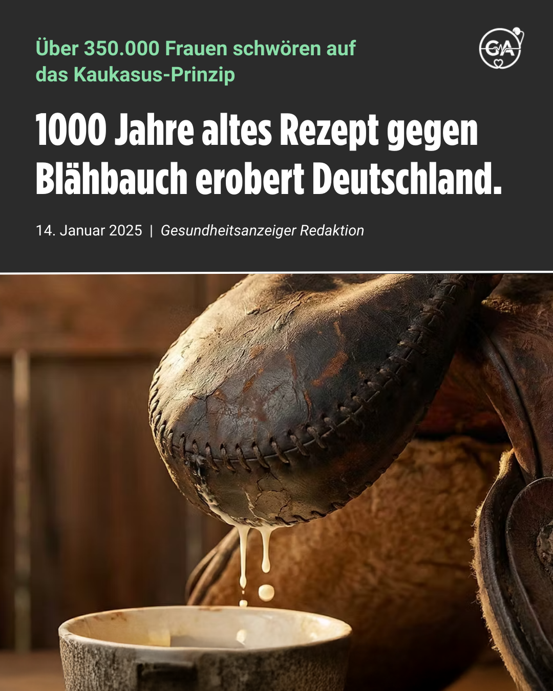 Gesundheitsanzeiger Facebook ad: Flacher Bauch bis ins hohe Alter: Das Kaukasus-Geheimnis